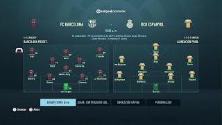 FIFA 21 modo carrera jugador Derby de Barcelona Fc Barcelona Vs RCD Espanyol [upl. by Oidacra348]