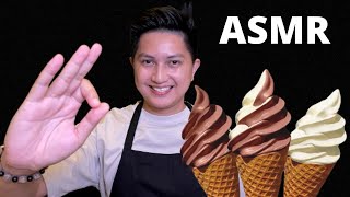 ASMR Ice Cream with Friendly Waiter [upl. by Corbet980]