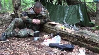 ✔CAMP COOKING Abendessen im Wald mit US Canteen Cup and Stove FAIL [upl. by Yelahs428]