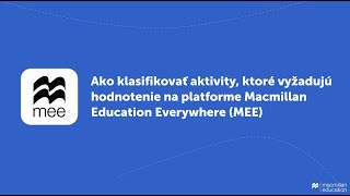 Hodnotenie aktivít na platforme MEE [upl. by Hill]