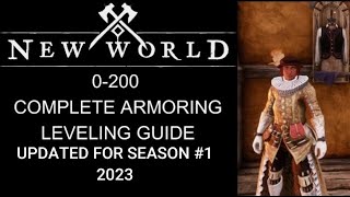 New World Armoring Leveling guide 0200 Fast and Efficiently Updated for Season 1 2023 [upl. by Llenral75]