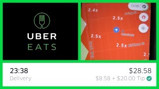 UberEats deliveries on Thanksgiving 20 tip through the app [upl. by Aspia483]