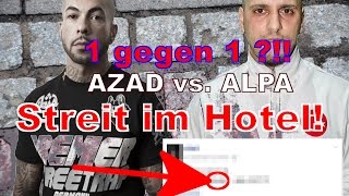 Azad im Beef mit Alpa Gun  Im Hotel begegnet Die ganze Story ua mit der 187 Straßenbande [upl. by Akenn200]