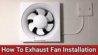 How To Bathroom Exhaust Fan Installation  How to Exhaust Fan Installation  Fan Unboxing [upl. by Annairba]