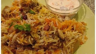 Chicken Biryani in a cashew nut and coconut masalaSouth Indian Chicken Biryani [upl. by Alyse779]