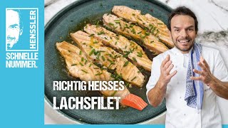 Schnelles Lachsfilet vom heißen Teller Rezept von Steffen Henssler [upl. by Eecrad]