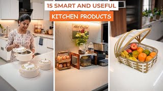 15 Smart and Useful Kitchen ProductsEssentials  New Tools and Items for My Kitchen [upl. by Aiouqes]