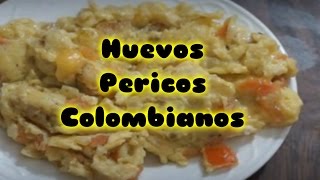 Como Hacer Huevos Pericos Colombianos Huevos Revueltos Receta Cocina Facil [upl. by Ehsiom371]