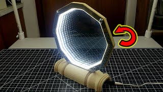 Make a 2 Sided Desktop Infinity Mirror [upl. by Airetas]