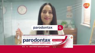 Switch to Parodontax which is 4X more effective at removing plaque that causes bleeding gums [upl. by Seagrave]