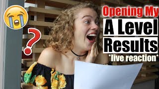 live OPENING MY A LEVEL RESULTS 2018 emotional 😭🙈 x [upl. by Natek144]