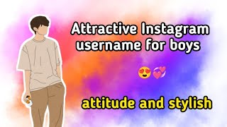 Instagram names ideas  top 20 attractive Instagram Username boys  username ideas [upl. by Ayaros]