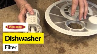 Fitting a Tricity Bendix Dishwasher Filter  Easy Guide Here [upl. by Ahsam]