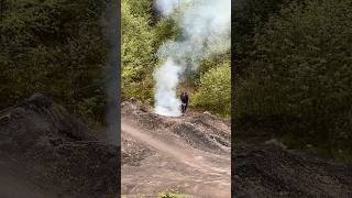 Fire in Brickies firepit fire bikestunt dangerous fypシ oldham manchester kurrgas firestunt [upl. by Vita]