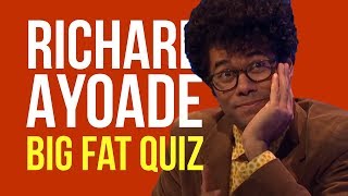 Richard Ayoade does some Big Fat Quizzing  2016 [upl. by Aidile]