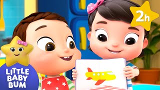 Planes Trains amp Automobiles  LittleBabyBum  Nursery Rhymes amp Cartoons for Kids  Moonbug [upl. by Florin]