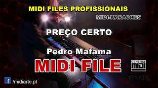 ♬ Midi file  PREÇO CERTO  Pedro Mafama [upl. by Kho449]