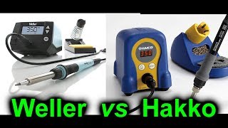 EEVblog 1063  Weller WE1010 vs Hakko FX888D Soldering Station [upl. by Aner860]