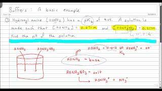 Ionic Equilibria VII Buffer without Henderson Hasselbalch [upl. by Trill417]