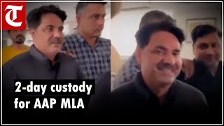 2day police custody for AAP MLA Naresh Balyan in extortion case [upl. by Oralia372]