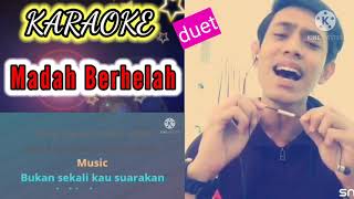 Madah berbelah karaoke duet feat Khai Bahar [upl. by Raffo]