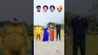 Yellow fatty dog vs orenge saree amp blue saree dancing with tu Radha meri main song and head matching [upl. by Stanwin]