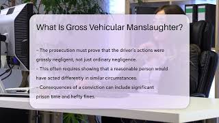 What Is Gross Vehicular Manslaughter  CountyOfficeorg [upl. by Shirk]