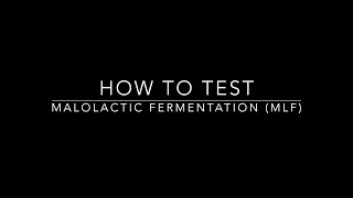 How To Test Malolactic Fermentation MLF [upl. by Jeu237]