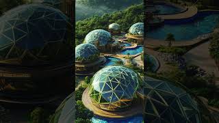 Eco Village of Glass Domes Harmonious Living with Nature in 2060 ecovillage [upl. by Androw]