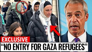 Nigel Farage Say No To Refugees From Gaza [upl. by Ahselef]