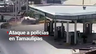 ¡Es un infierno  Captan momento en el que MATAN a elementos de la Guardia Estatal de Tamaulipas [upl. by Valoniah]