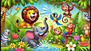 Cantecul Animalelor din Jungla 🦁 Cantece Educative pentru Copii 🐘 Cantece pentru Copii [upl. by Annoeik759]