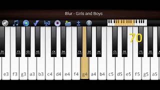 Blur  Girls and Boys by Piano 🎹 [upl. by Engen776]