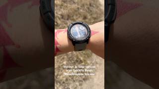 Garmin Instinct 2X Solar Tactical with QuickFit 26 Watch BandsMossGraphite Silicone garmin shorts [upl. by Sarazen71]