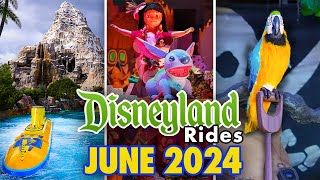 Disneyland Rides  June 2024 POVs 4K 60FPS [upl. by Eisso]