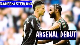 RAHEEM STERLING DEBUT FOR ARSENAL [upl. by Heber600]