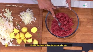 Coup dfood  Potée de chou et boulettes de viande La Quotidienne [upl. by Ylro]