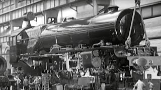 No 6207 A Study in Steel  Princess Royal Class  vintage LMS film  1951 [upl. by Artinahs]