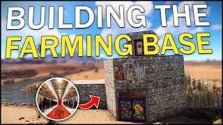 BUILDING the OVERPOWERED FARMING BASE  Rust Solo Survival 2 [upl. by Kcirtemed]