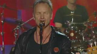 sting live  spirits in the material world jimmy kimmel show 2005 [upl. by Netsrak532]