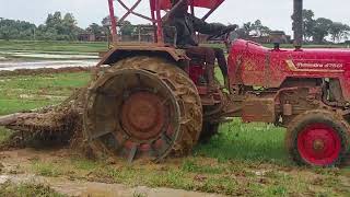 mahindra tractor 475 with cultivator in rainy session [upl. by Schick]