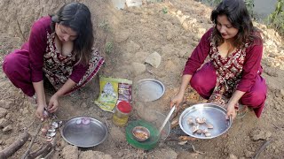 beautiful village girl cooking pork curry with pulau eating vlog [upl. by Dino]