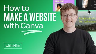 How to Make a Website with Canva  A Step by Step Guide [upl. by Lynnworth]