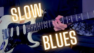 Super Slow Blues Guitar Backing Track  B Minor [upl. by Boeke295]