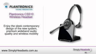 Plantronics CS510 Wireless Headset Video Overview [upl. by Alasdair820]