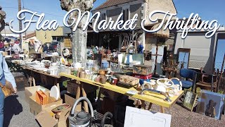 Vintage amp Antique Thrifting at a Flea Market in French Countryside ❘ Haul  14 [upl. by Akimot]