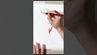 Watercolor painting how to draw roses watercolor art drawing paintingartwork [upl. by Lalo]