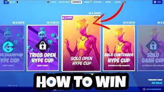 How To WIN The SOLO OPEN HYPE CUP GET TOP 1  1000 HYPE [upl. by Edurtreg]