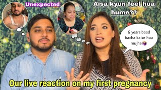 My Live Pregnancy Test amp our reaction jab achank se pata chala Positive🤫 Myself Riya [upl. by Nauqram]