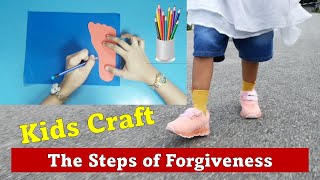 CRAFT  STEPS OF FORGIVENESS  THE UNFORGIVING SERVANT  BIBLE KIDS CRAFT  PAPER CRAFT [upl. by Aya]